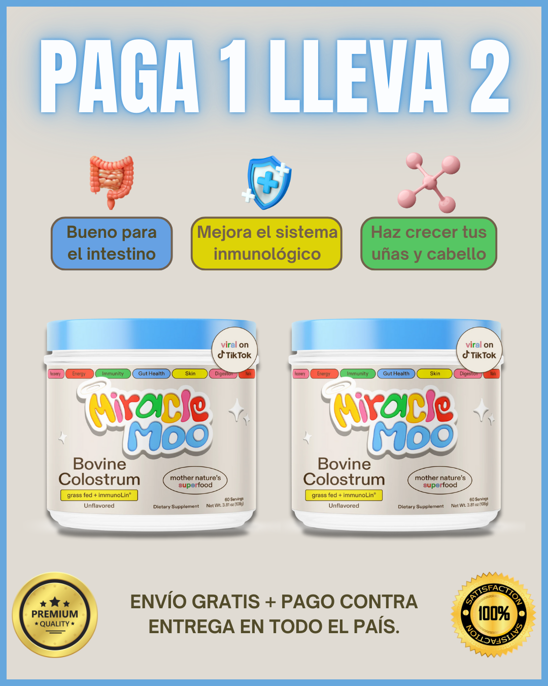 2X1 MIRACLE MOO™ - CALOSTRO BOVINO